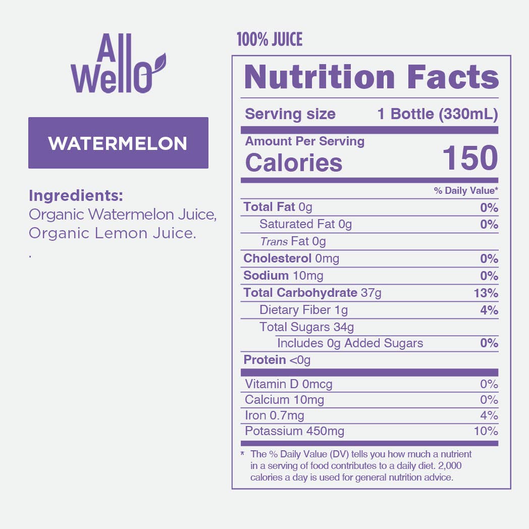 Refreshing Organic Watermelon Cold-Pressed Juice