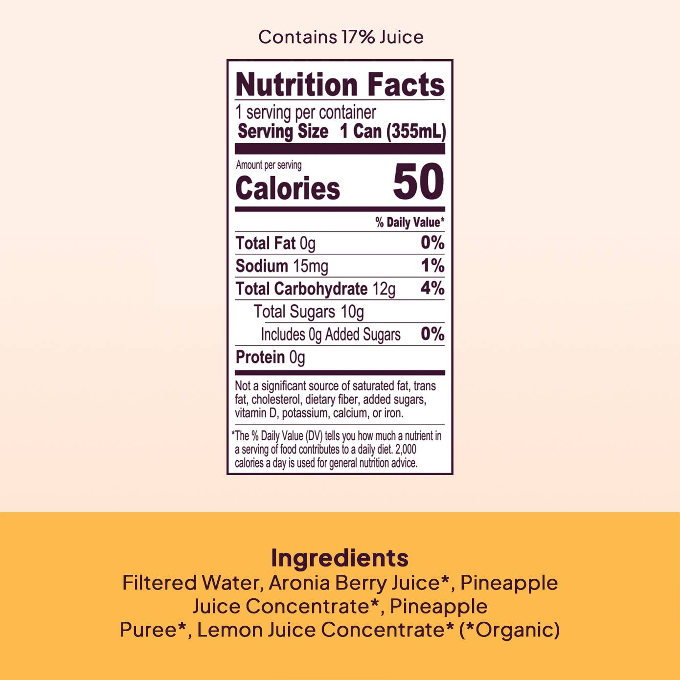 Organic Pineapple & Aronia Berry - 12 Pack