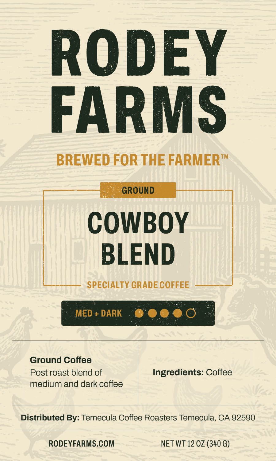 Cowboy Blend - Medium and Dark Roast