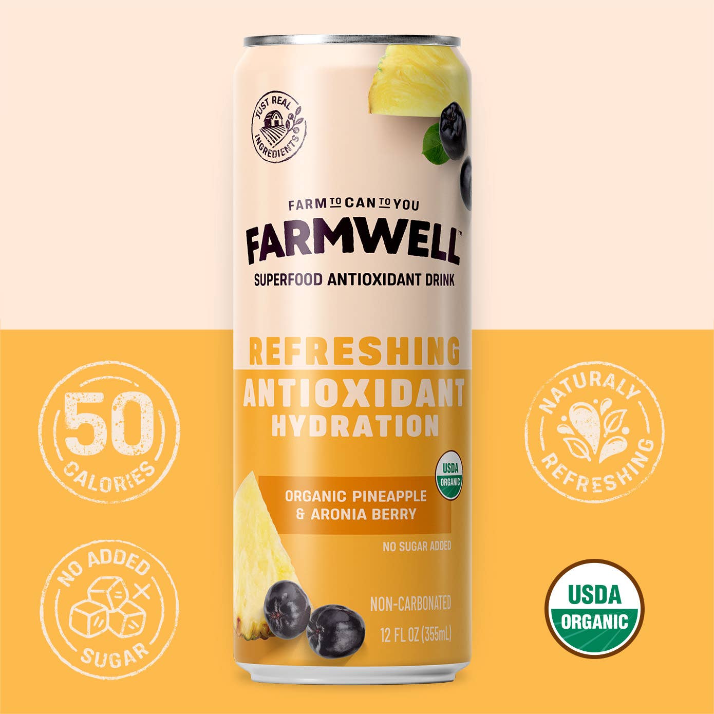 Organic Pineapple & Aronia Berry - 12 Pack